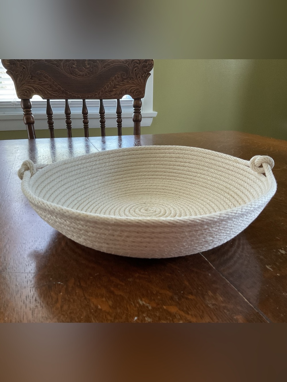 Handmade Coiled Rope Decorative Bowl - Picture 4 of 5